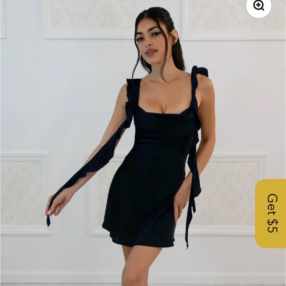 Satin Navy Dress | Brand-new w/tags